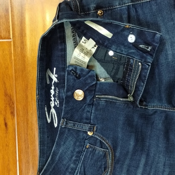 Seven 7 Tummy Less Skinny Denim Jeans Inseam 30" - Picture 11 of 15